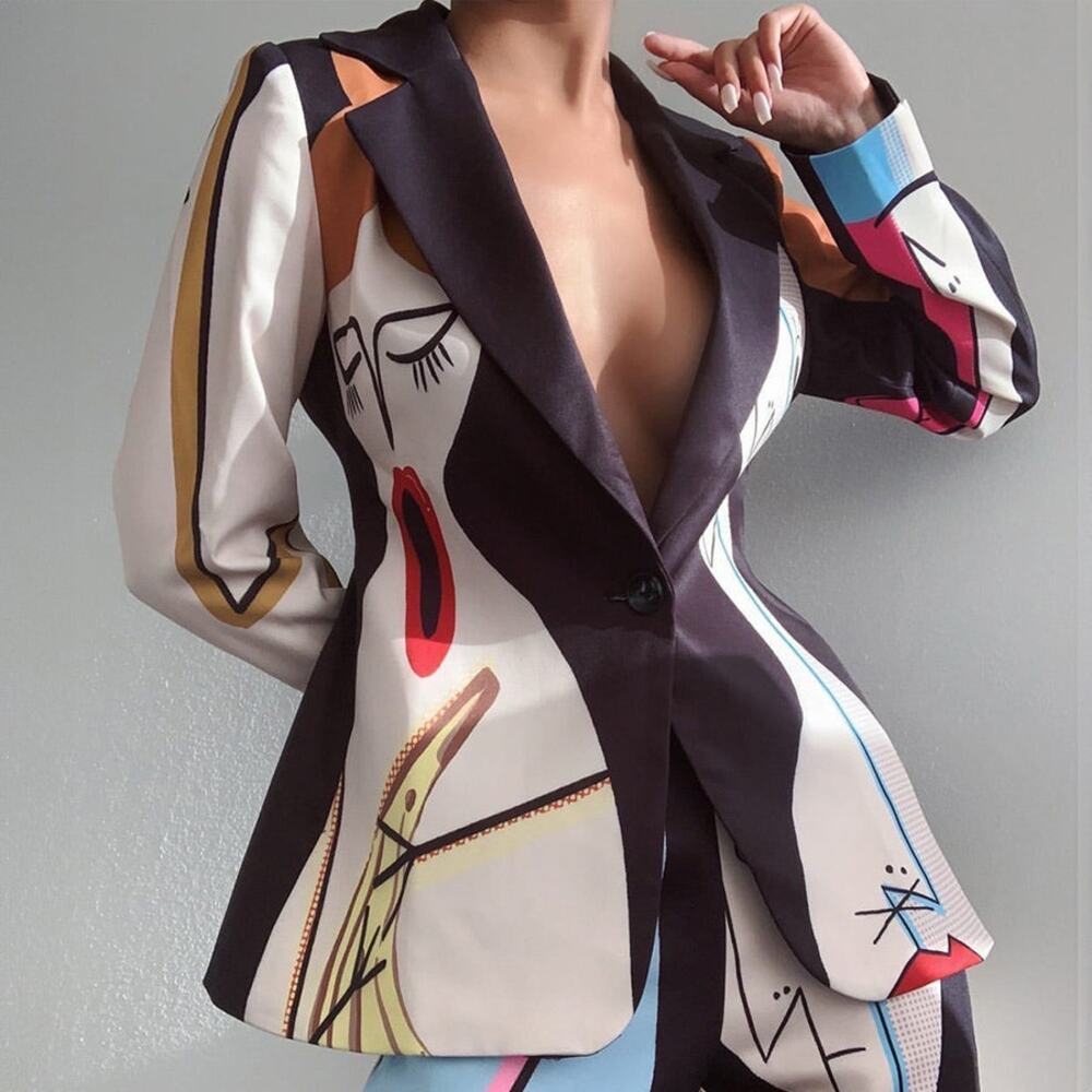 NWT Zcrave F3TISH Artsy Blazer in Black Size Medium